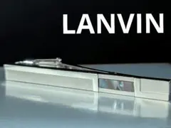 LANVIN　ネクタイピン シルバーカラー シェル装飾 幾何学デザインのサムネイル