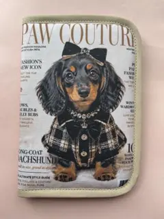 マルチケース☆ハンドメイド(ファッションシ誌風ミニチュアダックス)