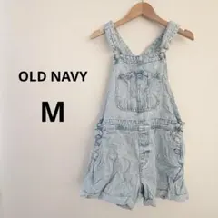 OLD NAVY デニム　ショート　オーバーオール M 海外古着