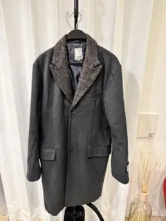 HARRIS TWEED ハリスツイード チェスターコート チェック L