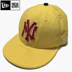 NEW ERA/ニューエラ 59FIFTY イエロー系色 NYロゴキャップ