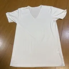 ユニクロ　エアリズム　ホワイト Vネック 半袖 下着　インナー