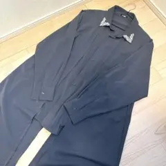 【美品】Ellno Loset エルノロゼット 刺繍レイヤードロングシャツ M