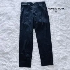 GLOBAL WORK パンツ チノパン 黒 M 無地のサムネイル