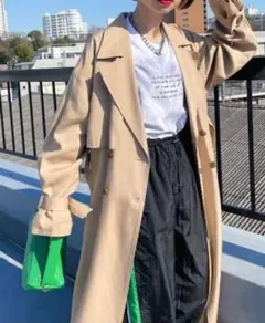 テンセルスマートトレンチコート☆新品未使用Mサイズベージュ