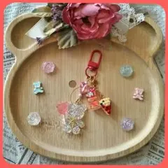 キャンディーキラキラくまさんとデザート（ドリンク・ケーキ）のチャーム