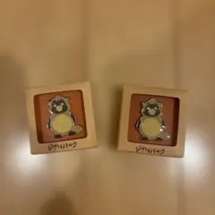 ジブリパーク限定｜平成たぬき合戦ぽんぽこ 正吉 ピンバッジ 2個セット｜箱付き