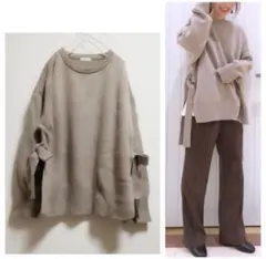 LOWRYS FARM ローリーズファームオーバーサイズニット