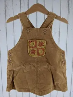 子供服 ベビー スカート ジャンパースカート ベージュ 95 秋物 冬物 女児