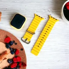 38mm お洒落 apple　watchベルト ラバー カバーベルト2点セット