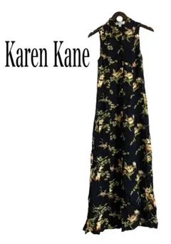 karen kaneカレンケインノースリーブロングマ キシワンピース　花柄