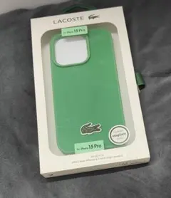 LACOSTE iPhone 15 Pro ケース グリーン 未開封
