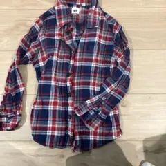 UNIQLO キッズ チェック柄 長袖シャツ 120