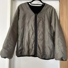 as know as アズノゥアズ 2way ボアキルティングアウター カーキ