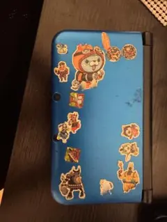 ニンテンドー3DS LL 青 ステッカー付き