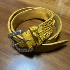 【新品未使用】 post&co リアルクロコダイルレザーベルト