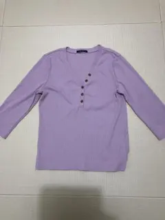 INGNI ピンク Vネック七分袖トップス