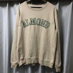 ALMOND surfboards スウェット XL ベージュ