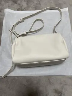 アニアリaniaryボディバッグウェイブレザー 中古 ローズホワイト