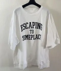 GU オーバーサイズTシャツ　ホワイト　XL