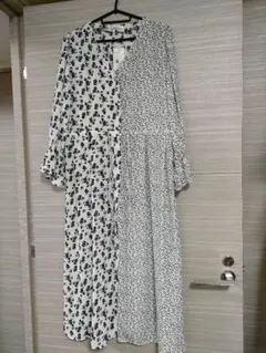 しまむら断捨離⑧　M　新品タグ付　花柄　マキシ丈　羽織り　値下げ交渉可能