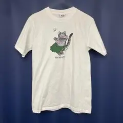 BKcats クリバンキャット フラダンス 猫 Tシャツ ホワイトのサムネイル