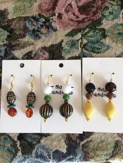ハンドメイドピアス☆まとめ売り☆セール☆アンティーク風ピアス