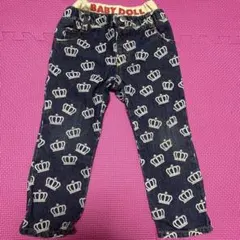BABY DOLL クラウン柄デニムパンツ 90センチ