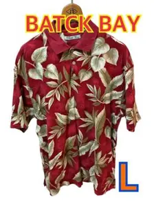 BATCK BAY 花柄ポロシャツ Lサイズ