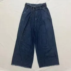 しまむら L'espoir レスポワール デニムロングパンツ