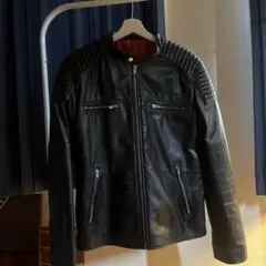 黒 レザージャケット ライダース