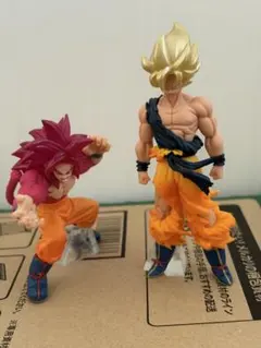 HGドラゴンボール フィギュア 超サイヤ人孫悟空 超サイヤ人4孫悟空　2体セットのサムネイル