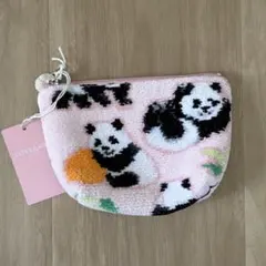 新品 ラブラリー バイ フェイラー コロコロパンダ ペールピンク 完売　ポーチのサムネイル
