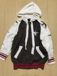 y2k パーカー　レディース　M ブラウン　スター　平成
