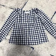 ZARA キッズ シャツ ギンガムチェックシャツ110cm 春夏