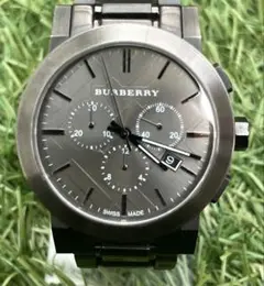 美品◎Burberryバーバリー ブラック メンズ 腕時計