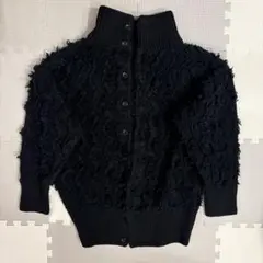 Ameri VINTAGE 2way fluffy fringe knit