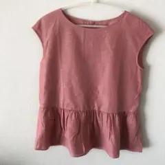 クルーネックフリルシャツ