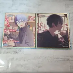 プロセカ　青柳冬弥　ミニ色紙54a　2枚セット