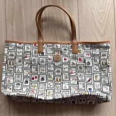Tory Burch トートバッグ 切手柄 キャンバスのサムネイル