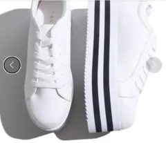 新品未使用　WEGO　厚底スニーカー　ホワイト　Lサイズ