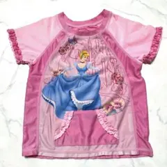 ②ディズニープリンセス　シンデレラ　ラッシュガード　半袖　スイムウェア　水着　4