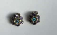 ミハエルネグリン Michal Negrin パープル系クリップイヤリング