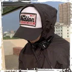 帽子 キャップ アメカジ ヴィンテージ ストリート y2k お洒落 ダメージ 黒