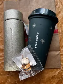 スタバ ホリデー 2025 ステンレスボトル ゴールド リユーザブルセット