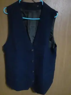 ベスト メンズ ジレー ダークブルー　ネイビー スーツベスト 2XL