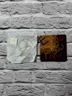 美品　CELINE　ハンカチ2枚セット　ｗ1526-0324-2-1