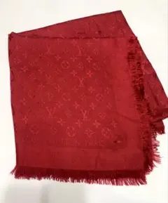 LOUIS VUITTON ルイヴィトン モノグラム 大判ストール レッドのサムネイル
