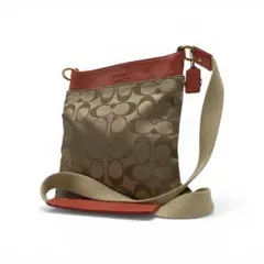 COACH シグネチャー柄 ショルダーバッグ
