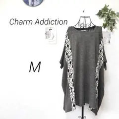 10003 Charm Addiction レース切替カットソー M チュニック